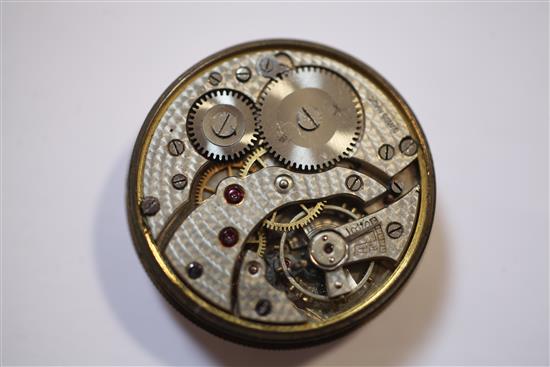 A gentlemans 1920s 9ct gold Francois Borgel cased wrist watch,